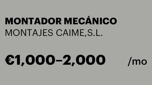 MONTADOR MECÁNICO