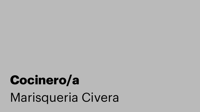 Cocinero/a
