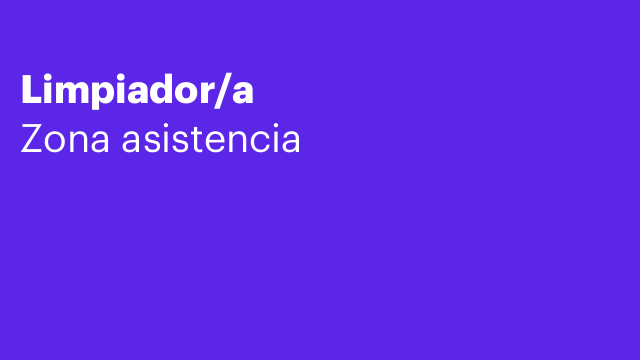 Limpiador/a