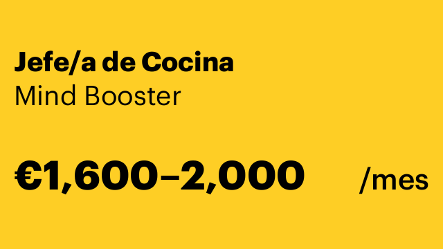 Jefe/a de Cocina