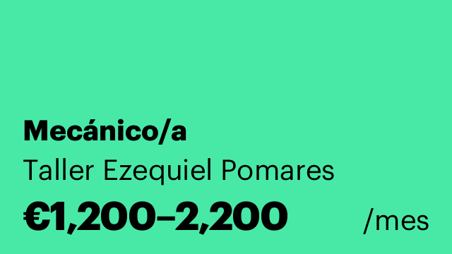 Mecánico/a