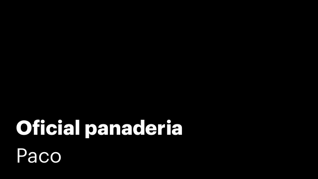 Oficial panaderia
