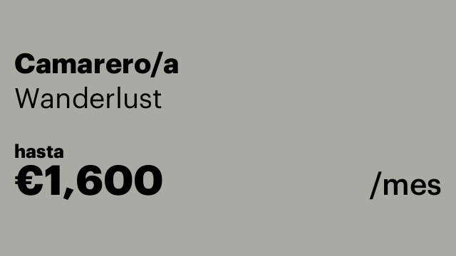 Camarero/a