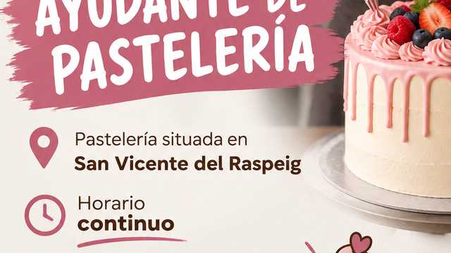Ayudante/a de Pastelería