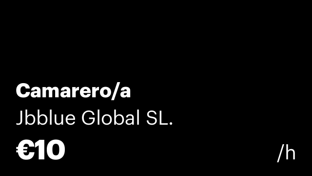 Camarero/a