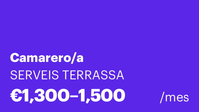 Camarero/a