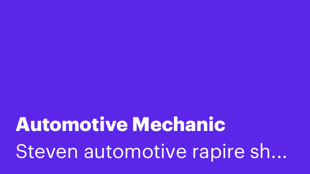 Automotive Mechanic