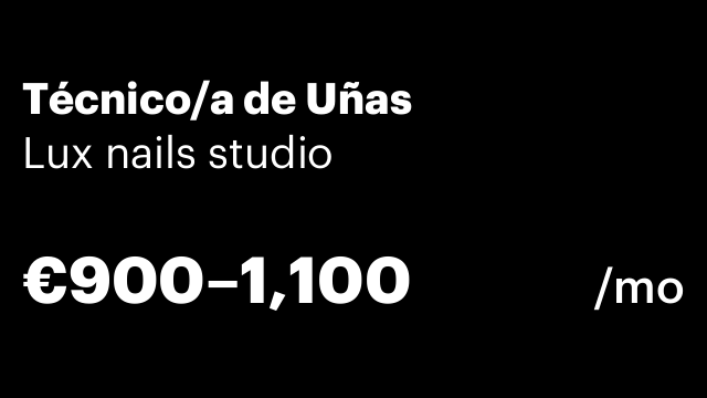 Técnico/a de Uñas