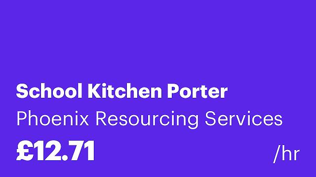 School Kitchen Porter