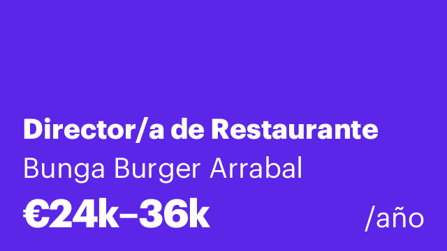 Director/a de Restaurante