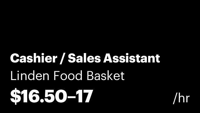 Cashier / Sales Assistant