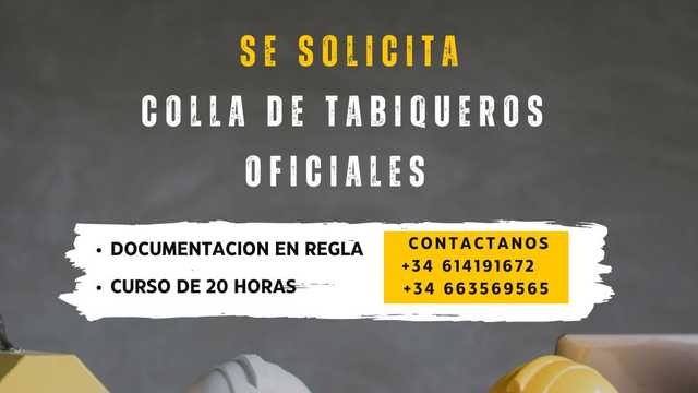 oficial de tabiqueria