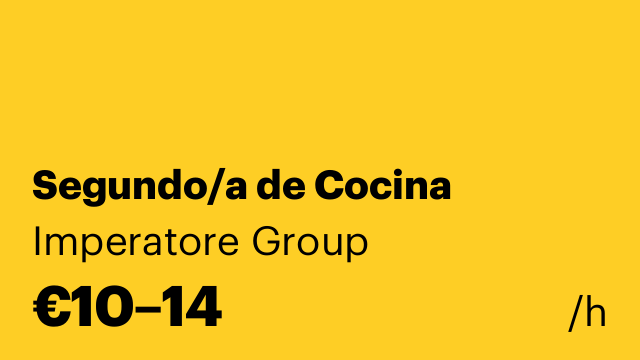 Segundo/a de Cocina