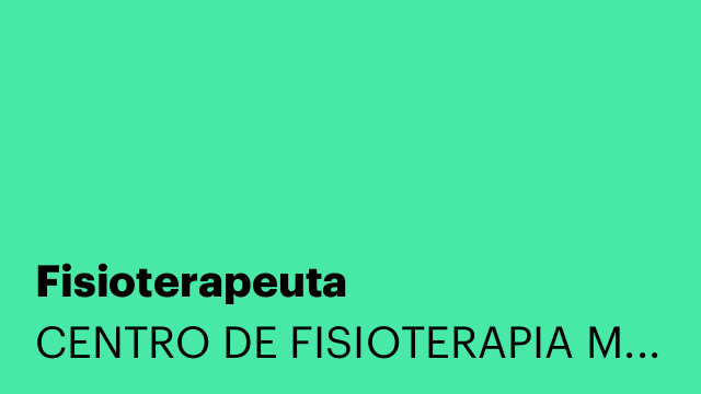 Fisioterapeuta