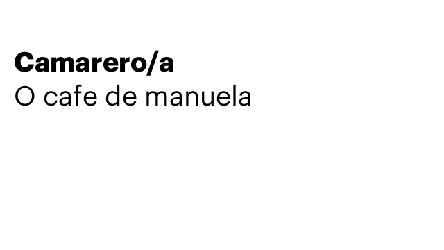 Camarero/a
