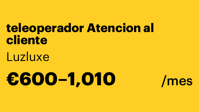 teleoperador Atencion al cliente