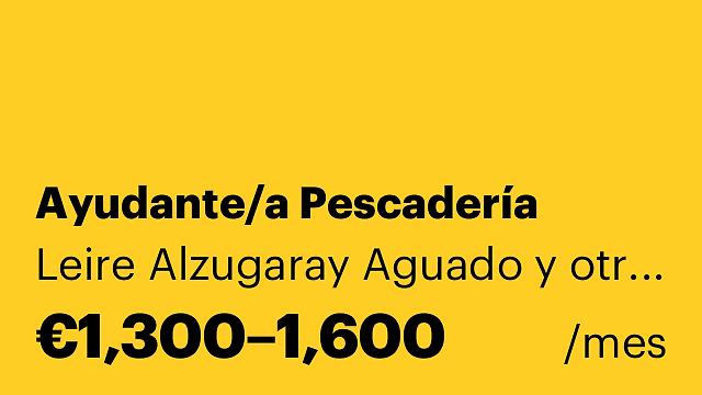 Ayudante/a Pescadería