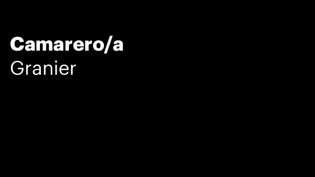 Camarero/a