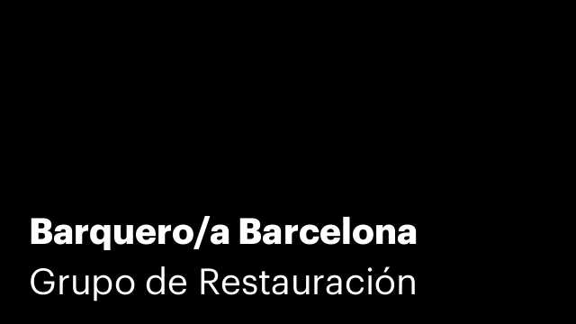 Barquero/a Barcelona