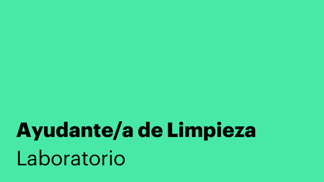 Ayudante/a de Limpieza