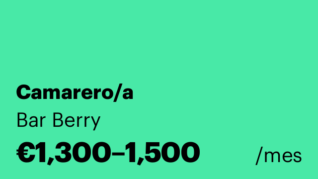Camarero/a