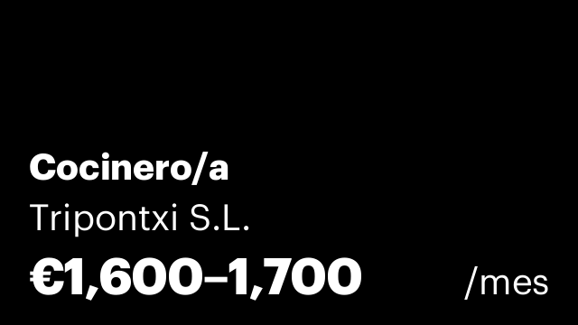 Cocinero/a