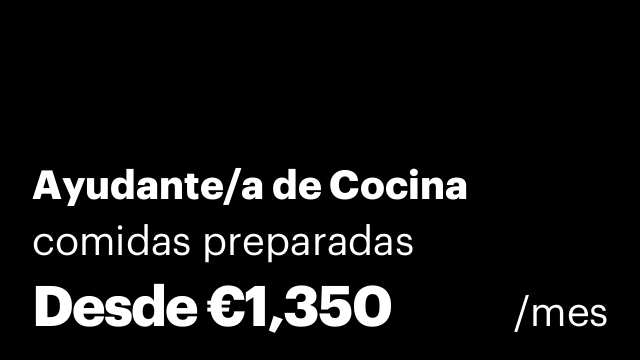 Ayudante/a de Cocina