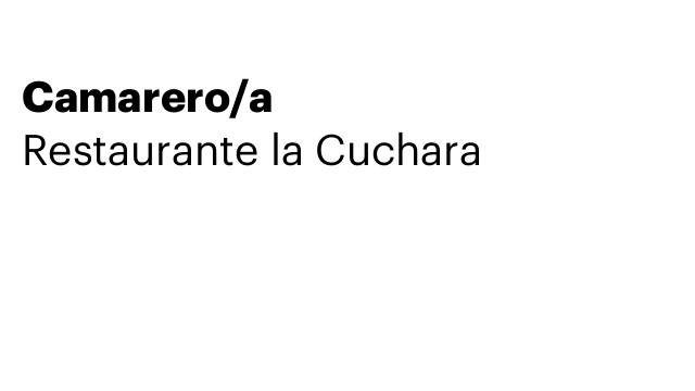Camarero/a