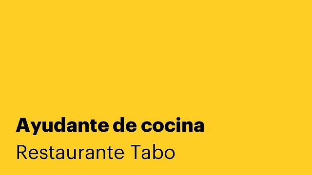 Ayudante de cocina