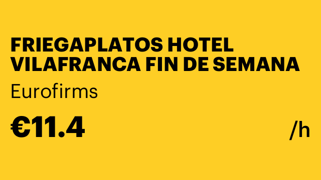 FRIEGAPLATOS HOTEL VILAFRANCA FIN DE SEMANA