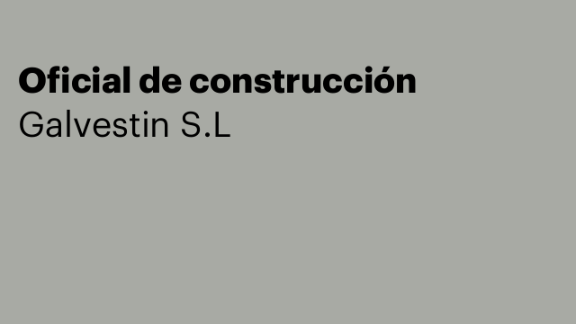 Oficial de construcción