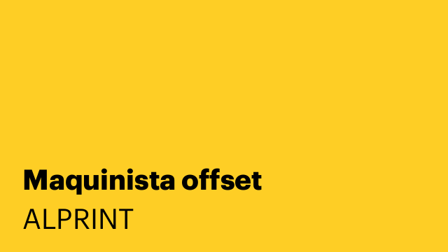 Maquinista offset