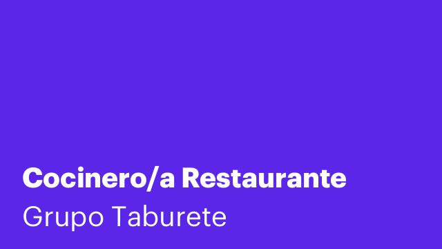Cocinero/a Restaurante
