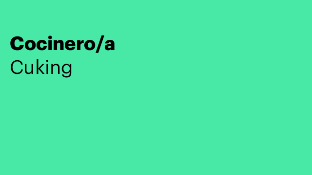 Cocinero/a