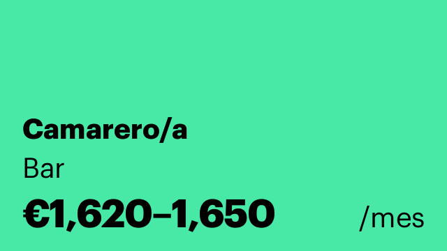 Camarero/a