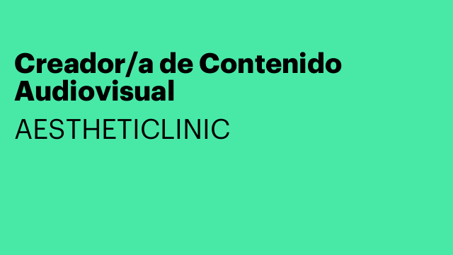 Creador/a de Contenido Audiovisual