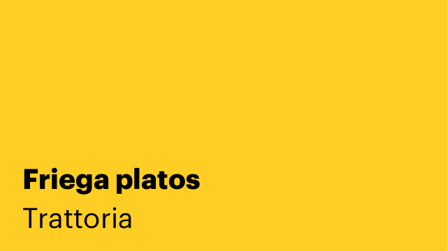Friega platos