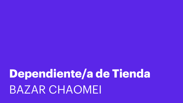 Dependiente/a de Tienda