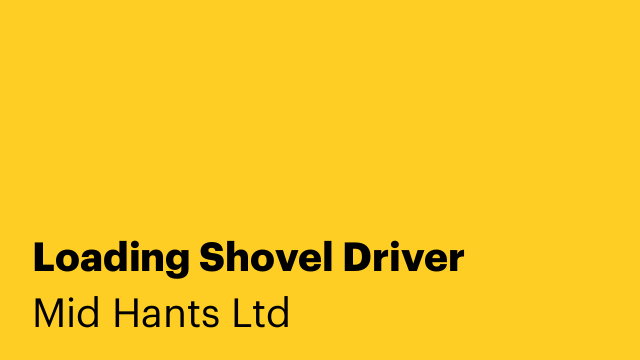 Loading Shovel Driver