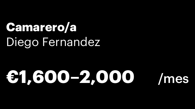Camarero/a