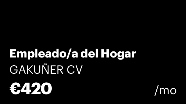 Empleado/a del Hogar