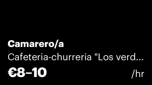 Camarero/a