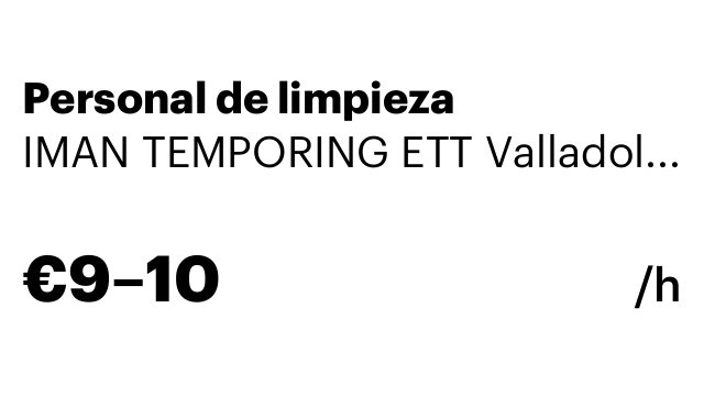 Personal de limpieza