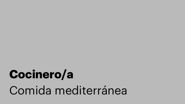 Cocinero/a