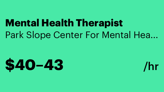 Mental Health Therapist