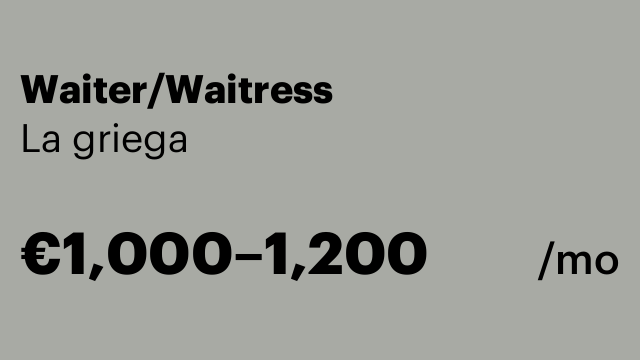 Waiter/Waitress