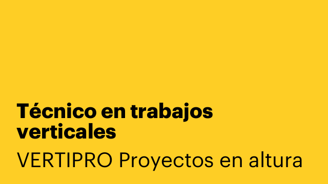 Técnico en trabajos verticales