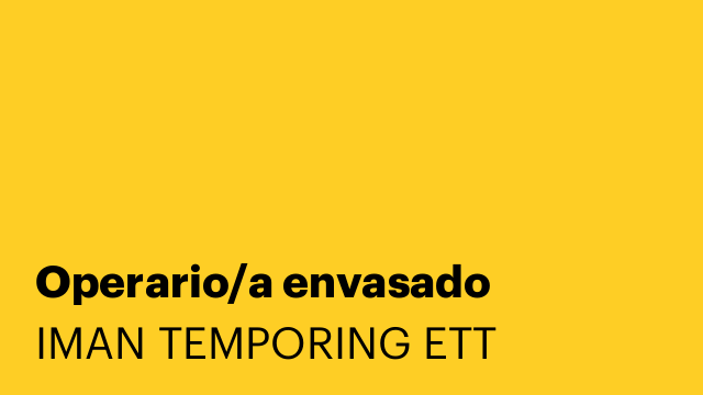 Operario/a envasado