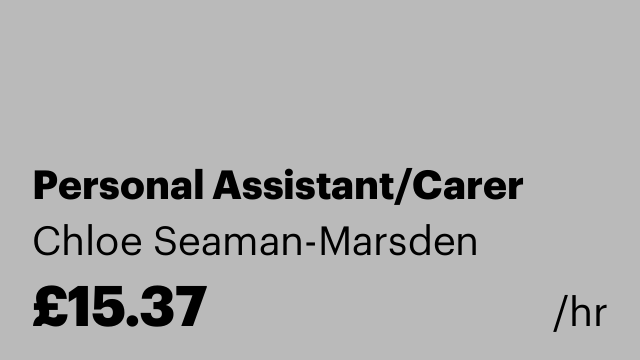 Personal Assistant/Carer