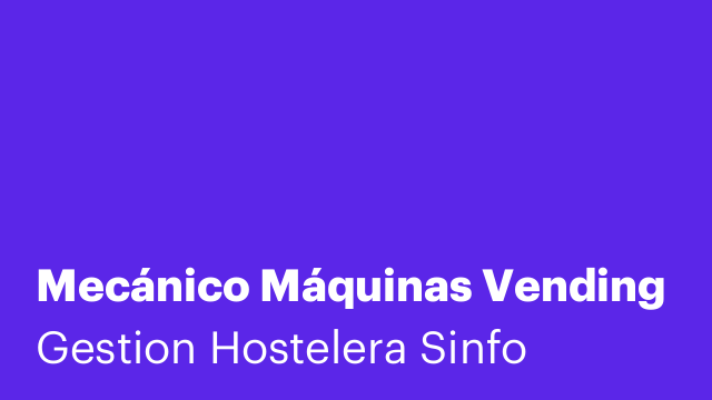 Mecánico Máquinas Vending